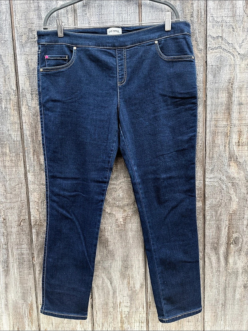 Pajama Jeans Woman’s Skinny Jeans Blue Size XL Petite Stretch Comfy
